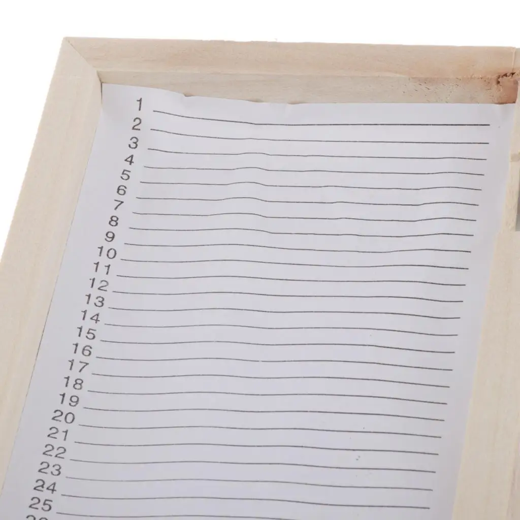Boîte de rangement en bois pour lames de microscope, numérotée, pour l'organisation des spécimens en biologie éducative