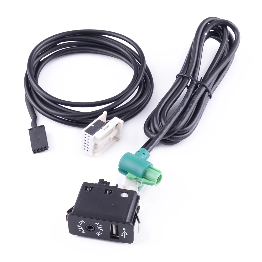 

NEW USB Aux Switch Socket Harness Cable Adapter Set Fit for Mini Cooper R50 R52 R53 2001 2002 2003 2004 2005 2006