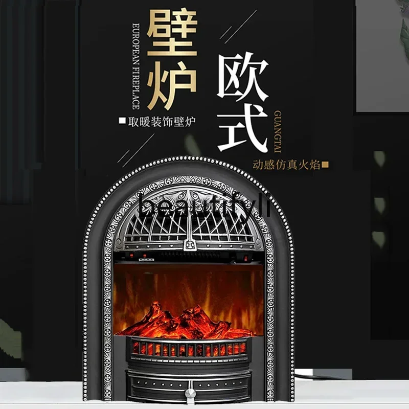 TTT  European French electronic arc bird cage fireplace core decoration simulation flame heating atomization custom retro