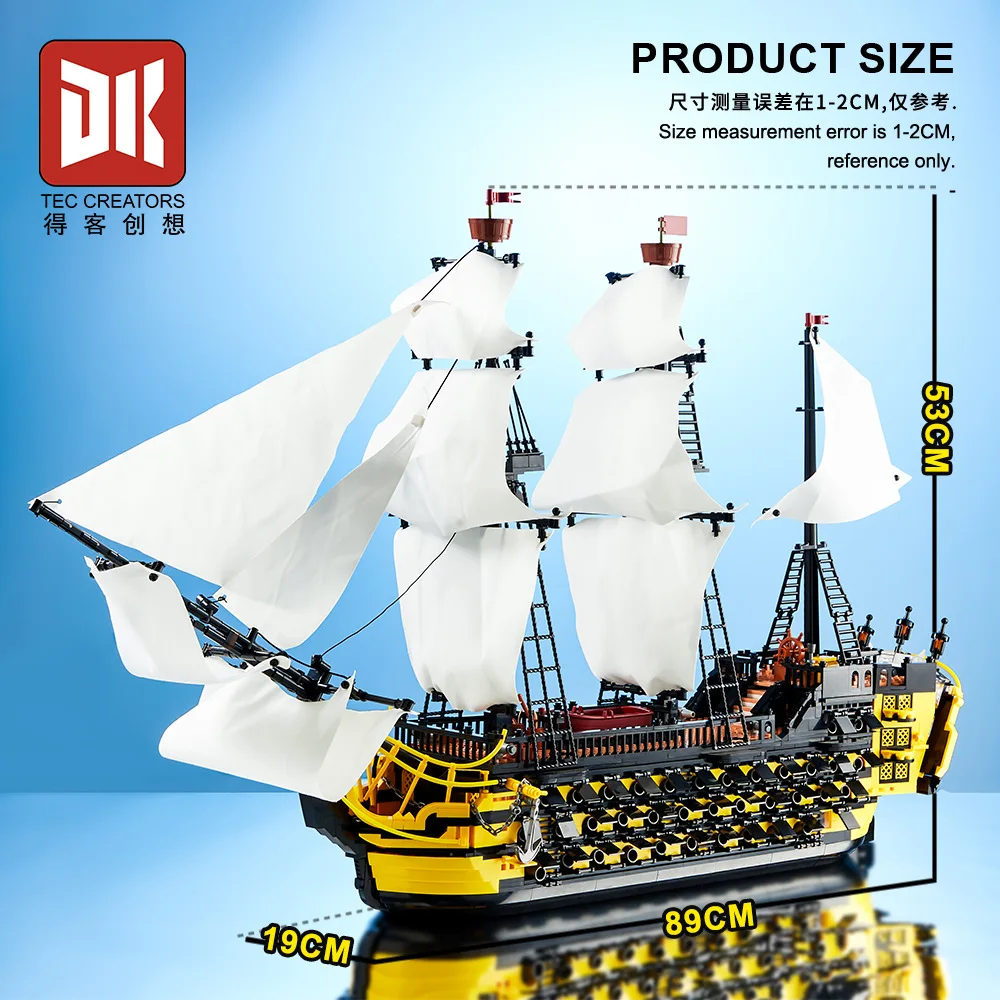 Карибский Endeavour, пиратский корабль, микро строительные блоки, сборка корабля, 3D модель, мини-кирпичная фигурка из фильма, игрушка для рождественского подарка