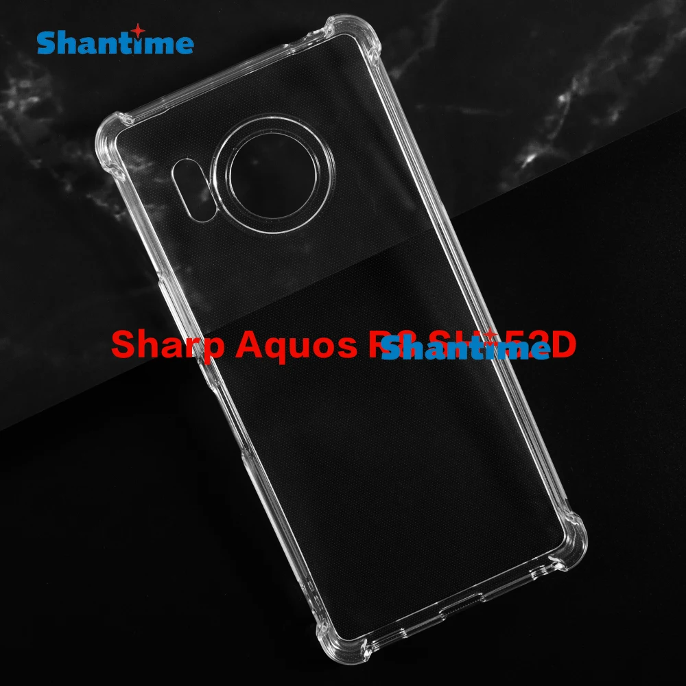 Designed for Sharp Aquos R8 SH-52D Case Crystal Clear, Non-Yellowing Military-Grade Drop Protection Slim Shockproof Cover