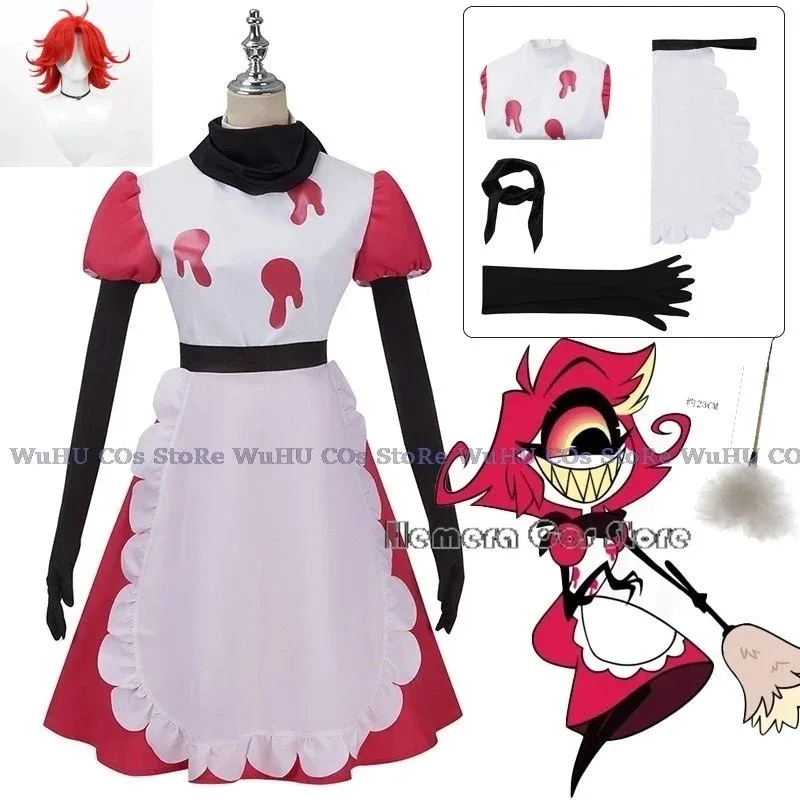 Az15Niffty Anime Hazbin Niffy Hotel traje lindo diablo ropa de juego de rol uniforme Cosplay fiesta de Halloween vestido de mujer