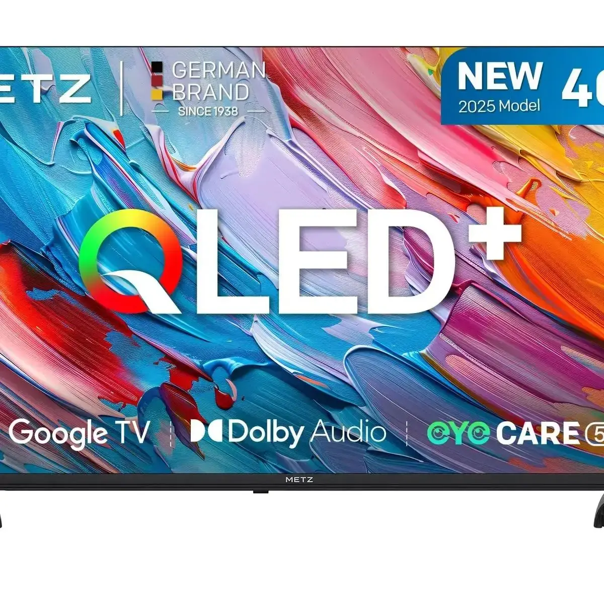 Metz MQF7000Z Smart TV HD QLED Google TV |     Eyecare 3.0, HDR10, Dolby Audio, Bluetooth-afstandsbediening, randloos frame, zwart - afbeelding 2