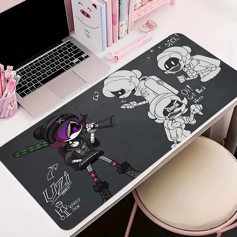 

Mouse Pad Office PC Accessories Keyboard Mat Anime M-murder Uzi N V J Drones Pattern Anti-slip Rubber HD Mousepad Gamer Desk Mat