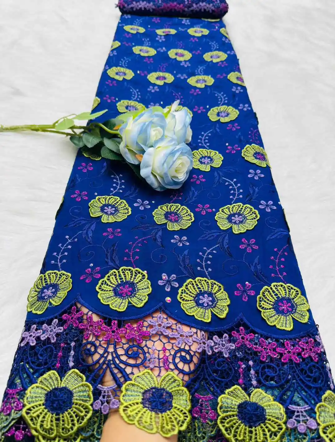 

African Swiss Lace Fabric High Quality 3D Applique for Wedding Dresses Nigerian Style Women's Clothing Material 2026 For 5yards