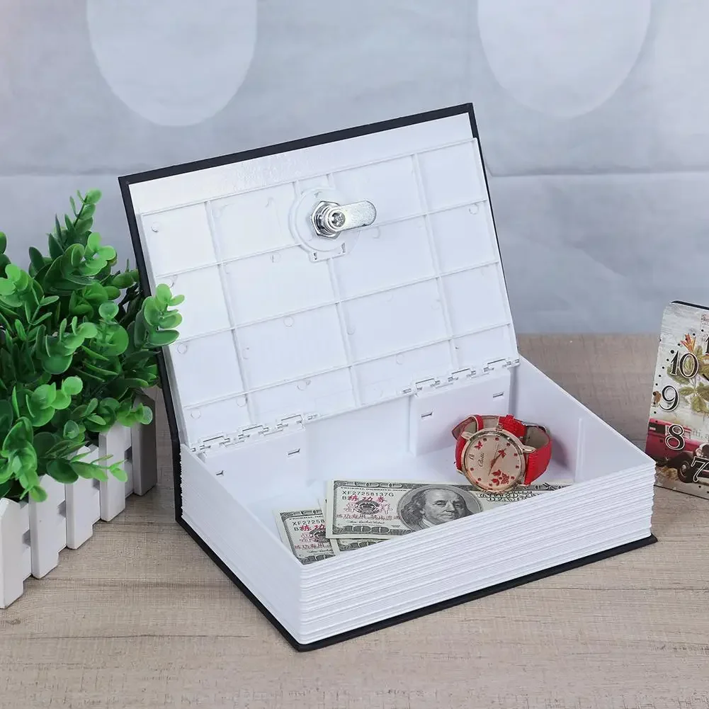 Creative English Dictionary Shape Money Saving Box Safe Book Coin Piggy Bank with Key Cash Coins Saving Boxes Ornaments