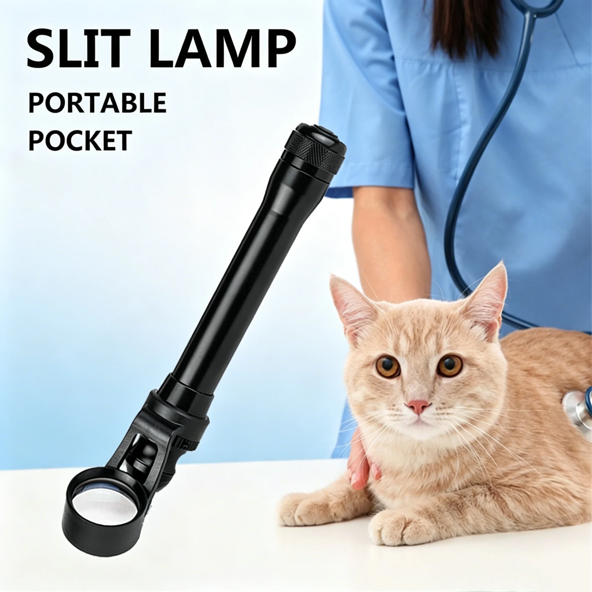 Flashligt Type Human Pet Eye Check Small Pocket LED Slit Lamp Microscope Ophthalmology Ophthalmic Slitlamp