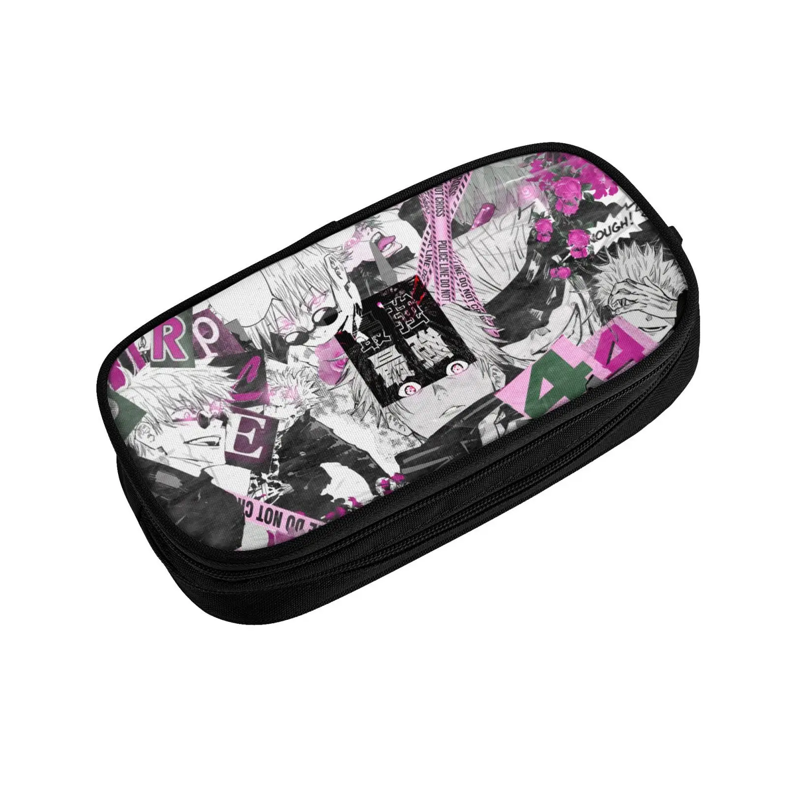 Anime Jujutsu Kaisen Big Capacity Pencil Pen Case Stationery Bag Pouch Holder Box Organizer for Teens Girls Adults Student