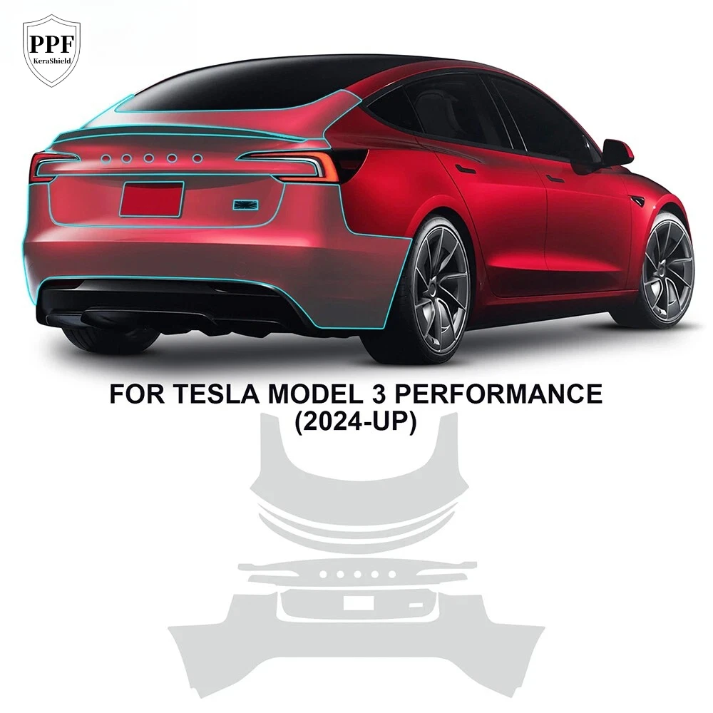 

For Tesla Model 3 Performance 2024 2025 Highland Pre-cut Clear PPF TPU Car Paint Protection Film Anti-Scratch Cover Resistant