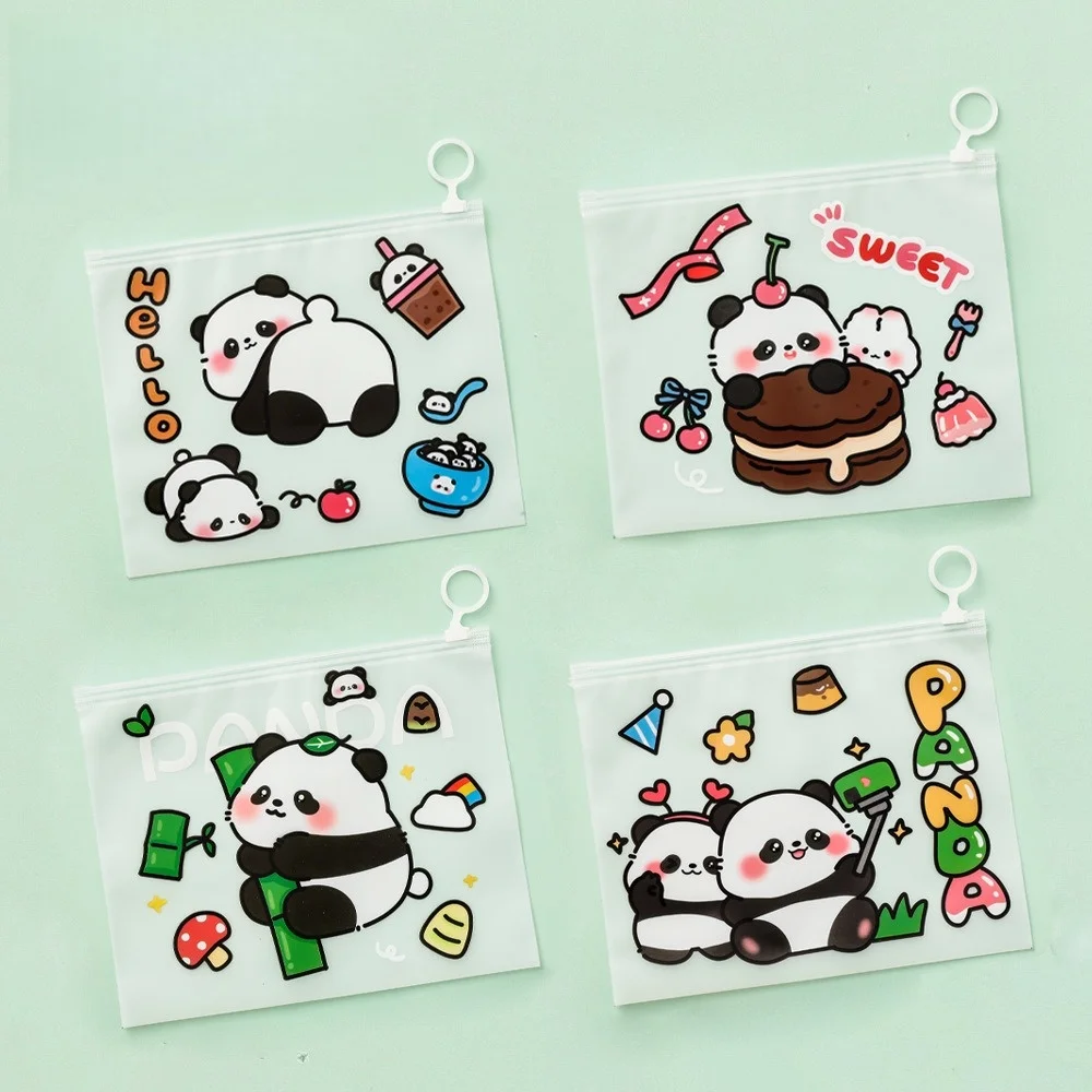 Waterproof Panda File Folder Pencil Bag for School Homework moe 20 colors Aesthetic Student Supplies Teacher Classroom Prize