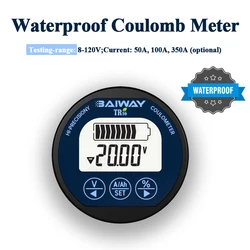 電気自動車バッテリー容量モニター,クーロンカウンターメーター,リチウムLiFePo4パワーインジケーター,tr16,80v,50a,100a,350a