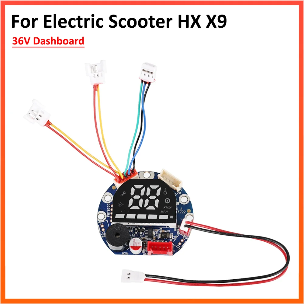 36V Dashboard for HX X9 Electric Scooter Display Display Instrument LED Display Panel Circuit Board E-Bike Parts