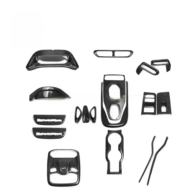 

Factory Hot Selling Dry Carbon Fiber Car Interior Accessories Emira Center Console Dashboard Cover Panels AC Vent