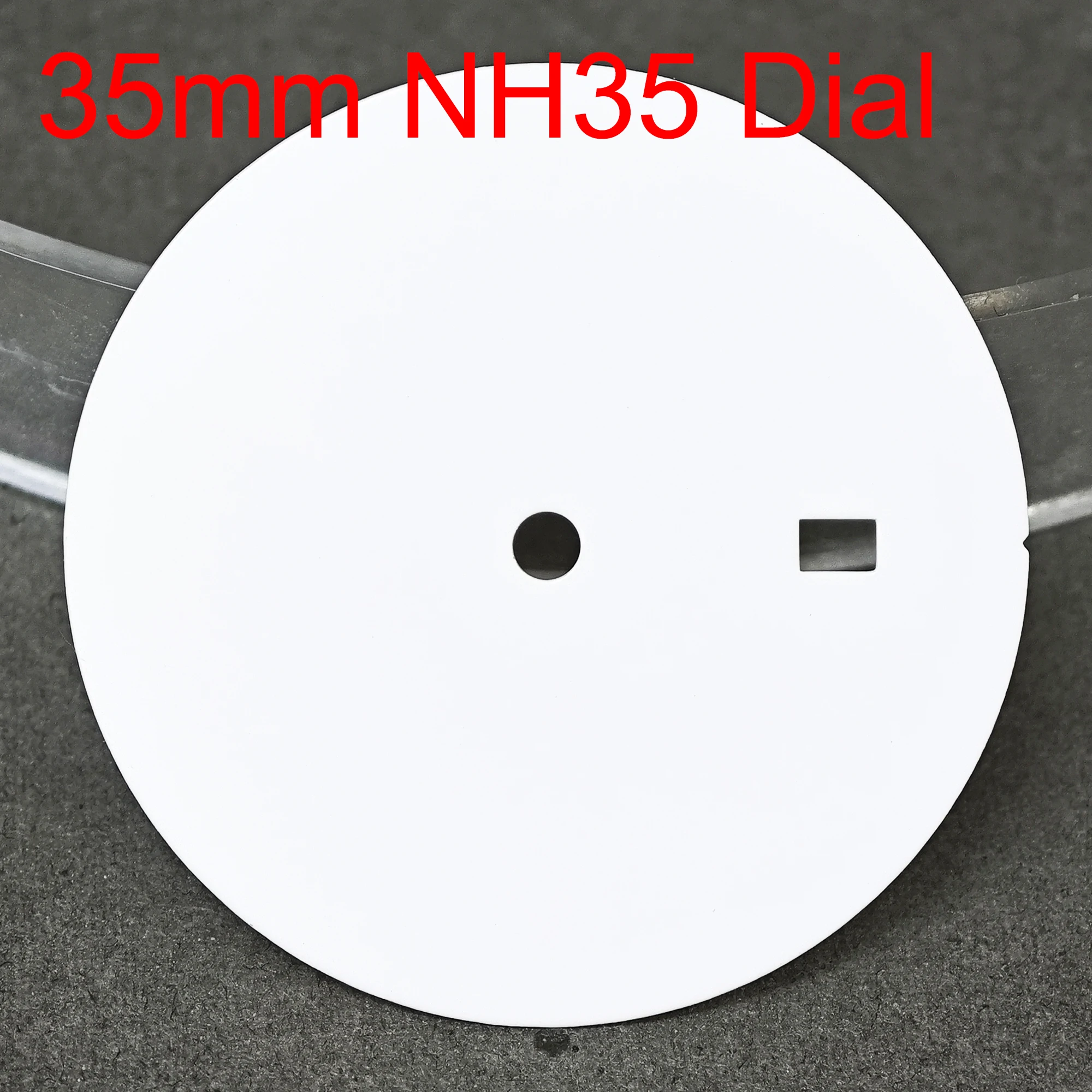35mm NH35 Watch Dial Matte White Watch Face Fit For NH35 Automatic Movement Watch Part