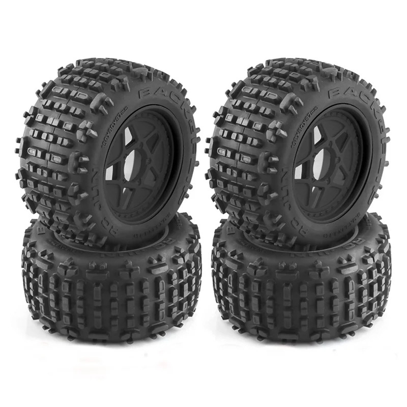 

4Pc 152mm 1/8 1/10 for Monster Truck Tire with 12mm 14mm 17mm Wheel Hex for TRAXXAS Sledge E-Revo ARRMA KRATON Outcast,1