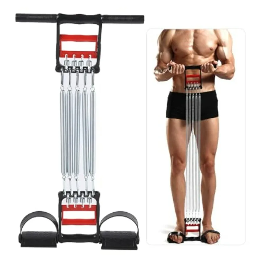 3 في 1 مشبك الصدر دواسة العضلات الربيع الصدر المتوسع دواسة مجتذب لتدريب القوة في المنزل أو الصالة الرياضية مقاومة قابلة للتعديل واي فاي #1