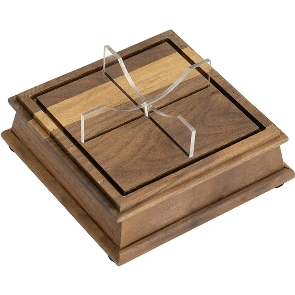 

Acrylic Cube Baseball Box Dustproof Wooden Baseball Display Case Ball Holder Square Baseball Holder Golf Tennis Billiard