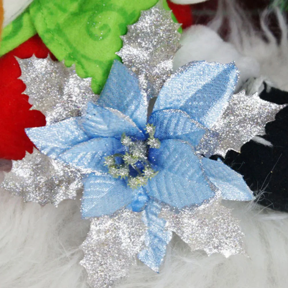 

Bright Flowers Christmas naments Tree Decors Hanging Pendants Holiday Accessories Polyester Plastic Materials Christmas Gifts