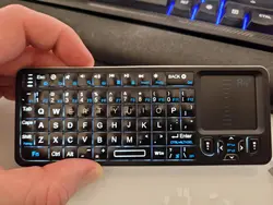 Rii K06 Mini Bluetooth Keyboard for Steam Deck,Backlit Keyboard with IR Learning, Lightweight with Touchpad for Valve Steam Deck
