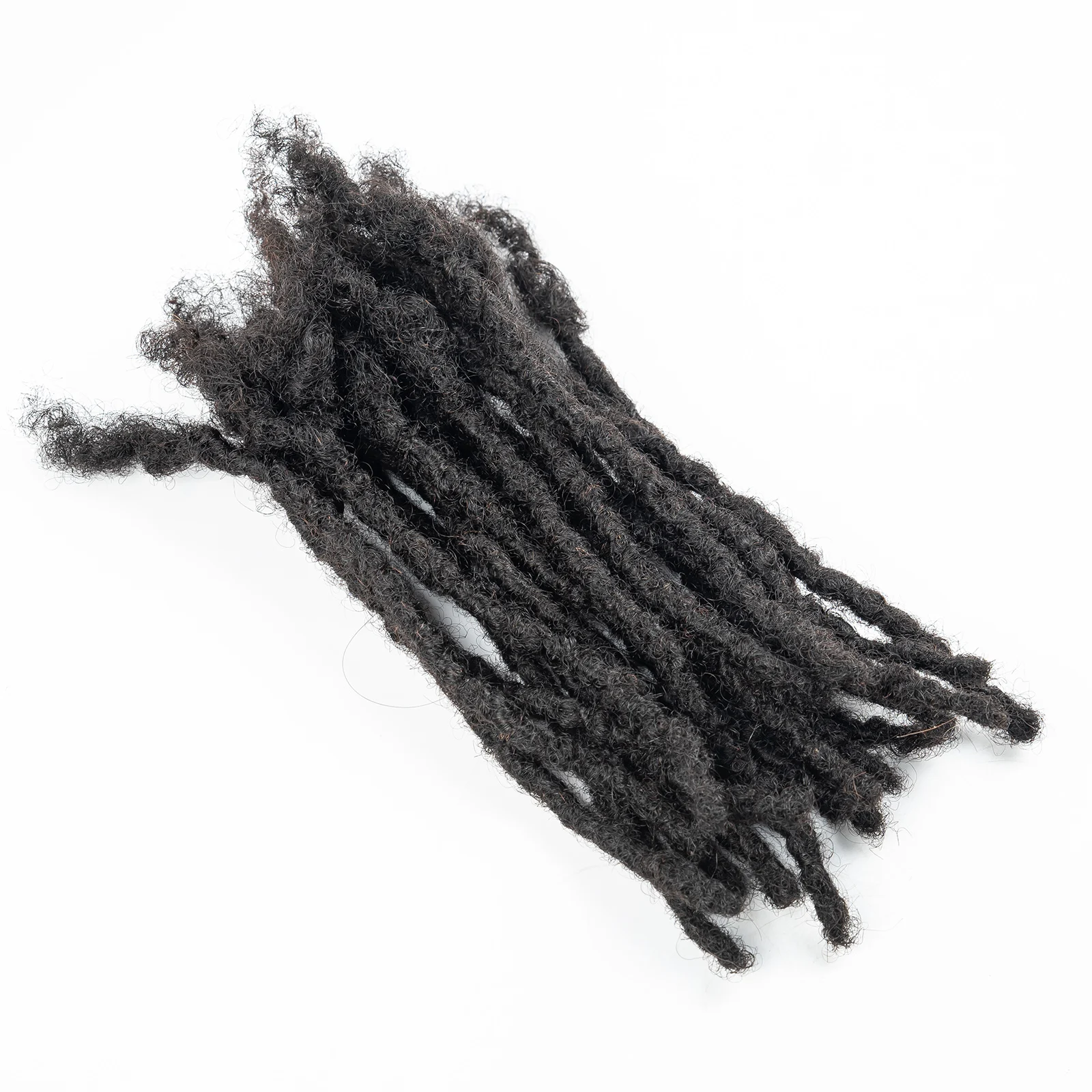 0,1-0,6 cm 4-8 Zoll 100% Echthaar Inter-Loc-Extensions, handgefertigte Dreadlock-Extensions für Männer, Frauen und Kinder, können gefärbt werden – Detail 6