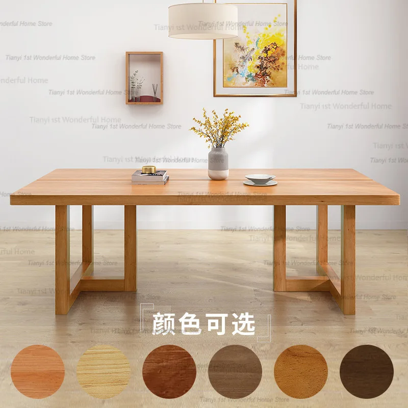 Nordic Office  Dining Tables Wooden Coffee Dinette Living Room Modern Dining Tables Kitchen Home Furniture Tavolo Pranzo LLDT