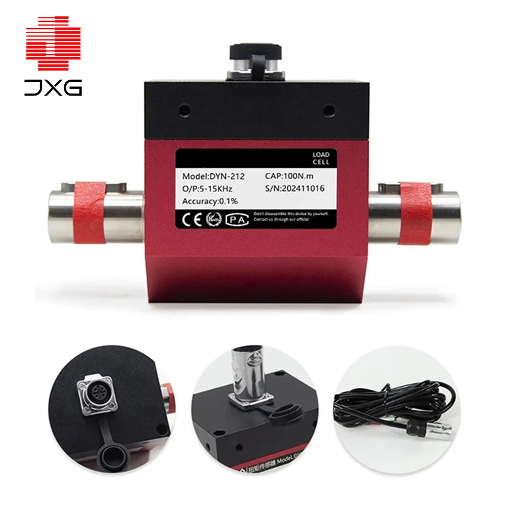 Rotary Dynamic Torque Sensor 10-100N.m 200-300N.m High Precision Motor Transducer for Test Bench & Long-Distance Transmission