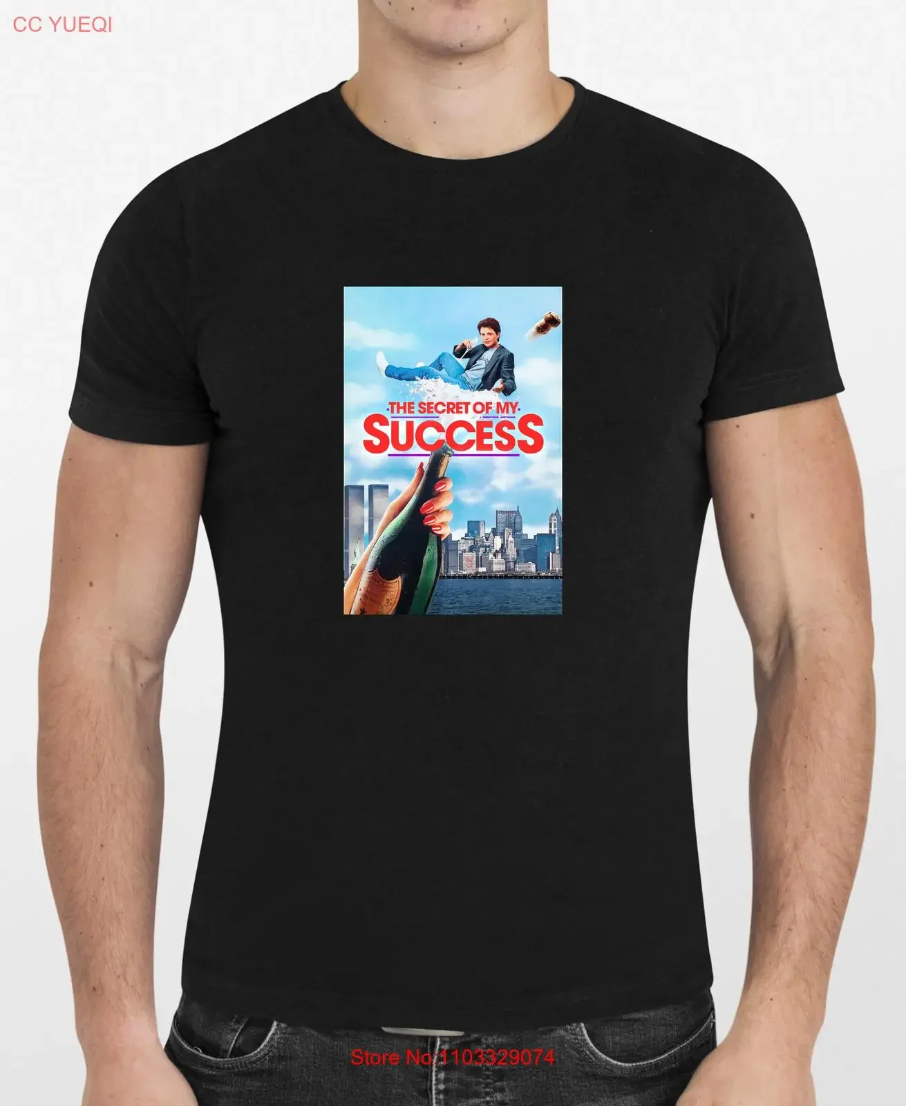 Футболка с постером фильма «Секрет моей успеха 1987, мужская или женская, новый винтажный стираный топ для повседневной носки, слегка удобная Футболка с постером фильма «Секрет моей успеха 1987, мужская или женская, новый винтажный стираный топ для повседневной носки, слегка удобная