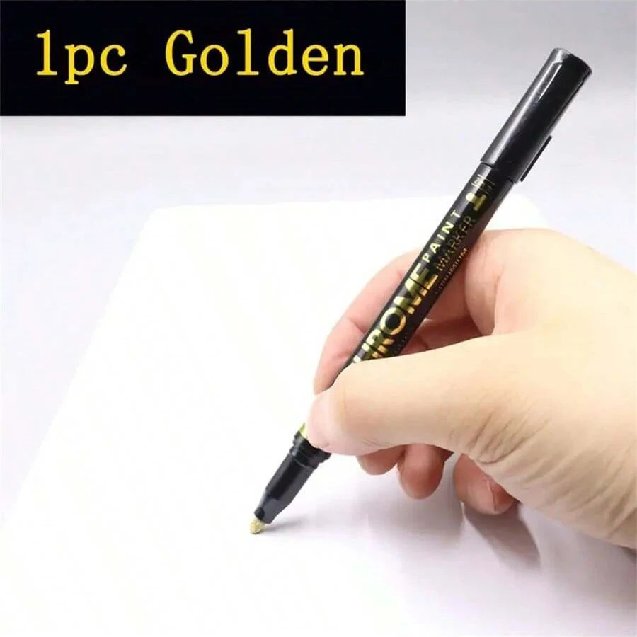 2er-Pack Flüssigspiegelmarker – Chrom-Gold und Silber Reflektierende Farbe, Geeignet für DIY-Automodellbau, Kunsthandwerk, Steine – Detail 11