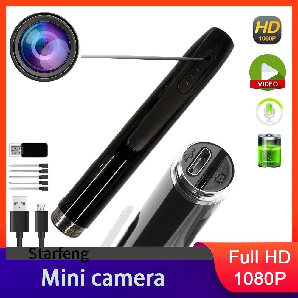 Mini Camera 1080P HD Portable Video Business Conference Sport Wearable Body Audio  Professional Recording DV Home Store Office