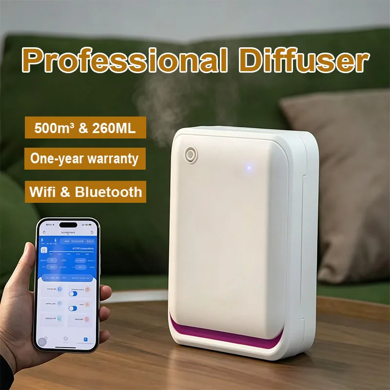 

NAMSTE 500m³ Wall Plug Aroma Diffuser Without Water Room Fragrance Diffuser Electric Smell for Home Smart Scent Machine Diffuser
