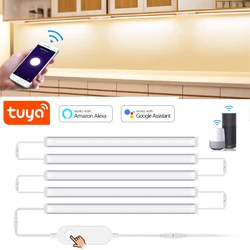 1-5 Pcs Kitchen Tuya Smart LED Under Cabinet Lamp WIFI Bar Lights for Wardrobe Closet Lighting work with Alexa and Google Home