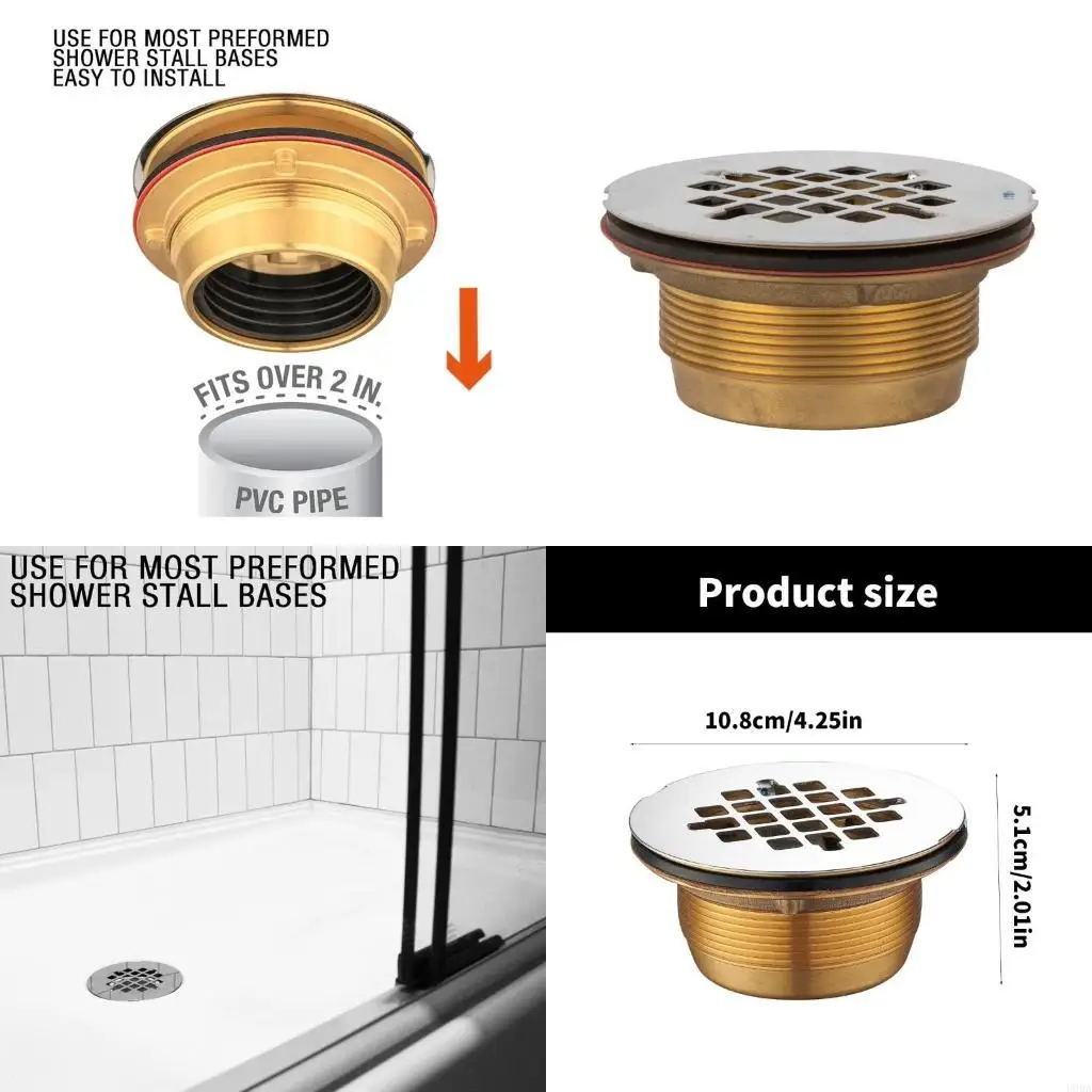 

Multipurpose Odor Resistant Shower Floor Drain Connectors for Home Improvement