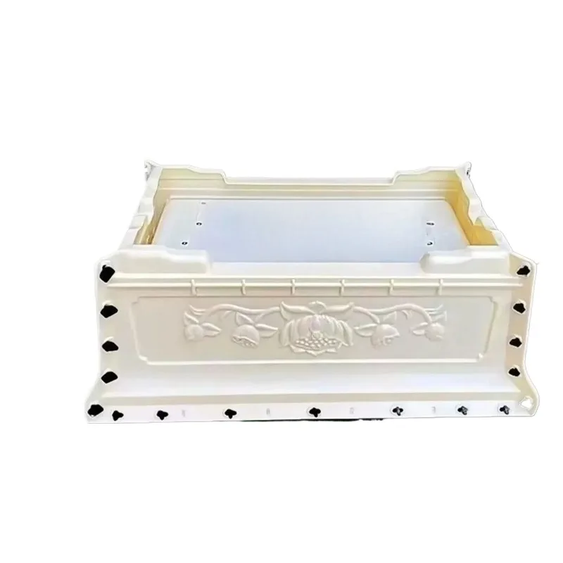 New extra large flower pot mold balcony cement plastic rectangular bottom grouting thickened concrete model