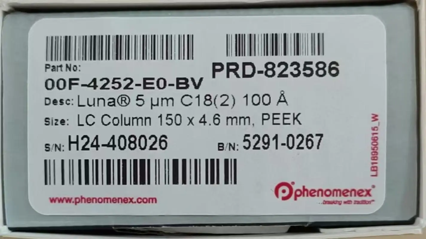 AFINE Phenomenex Columns 00F-4252-E0-BV Luna 5µm C18 100 Å  LC Column 150 x4.6 mm