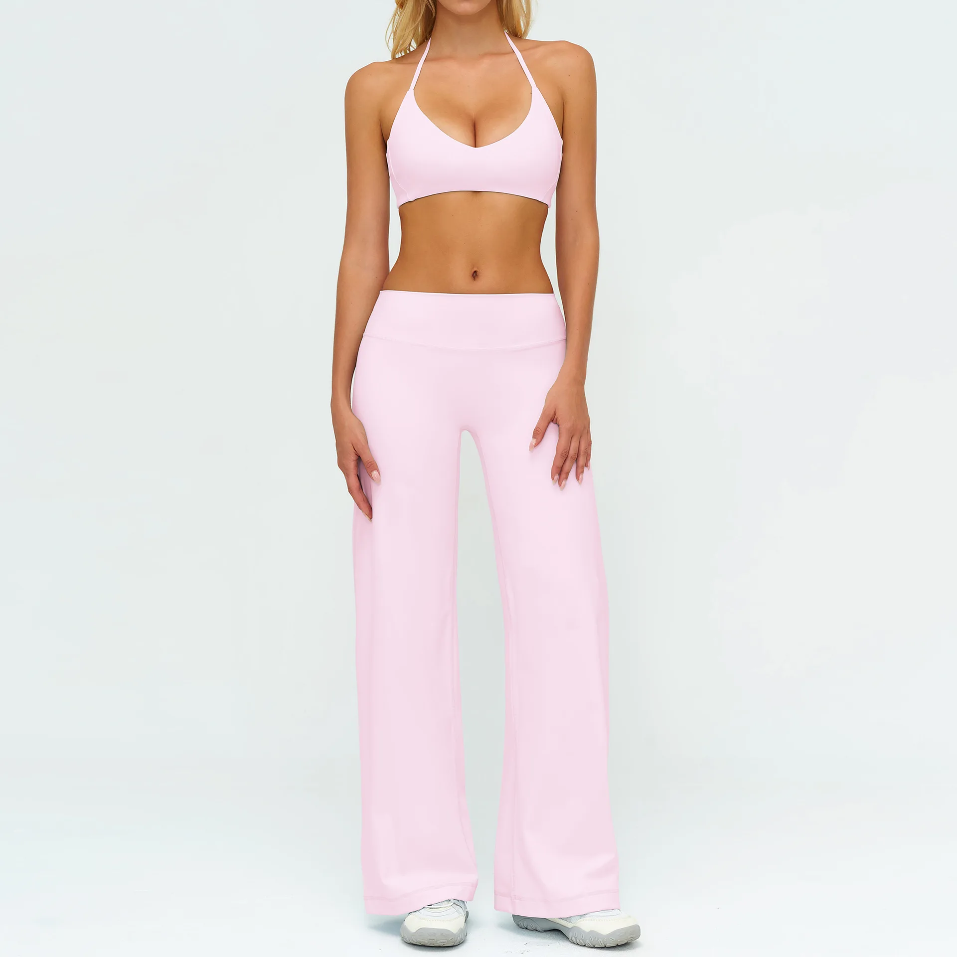 Yoga Set 2 Pieces Women Tracksuit Sportswear Running Workout Clothes Athletic Wear Gym Outfits Legging Fitness Bra Sports Suits