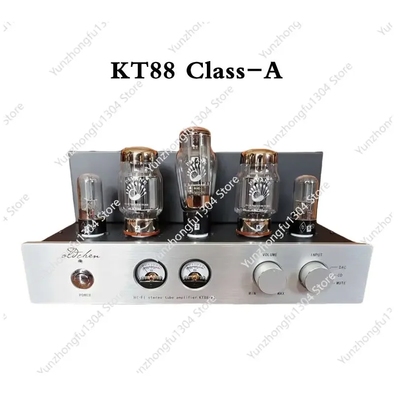 KT88 Class-A Pure Tube Amplifier Manual Fever Tube HIFI Audio Amplifier With Meter