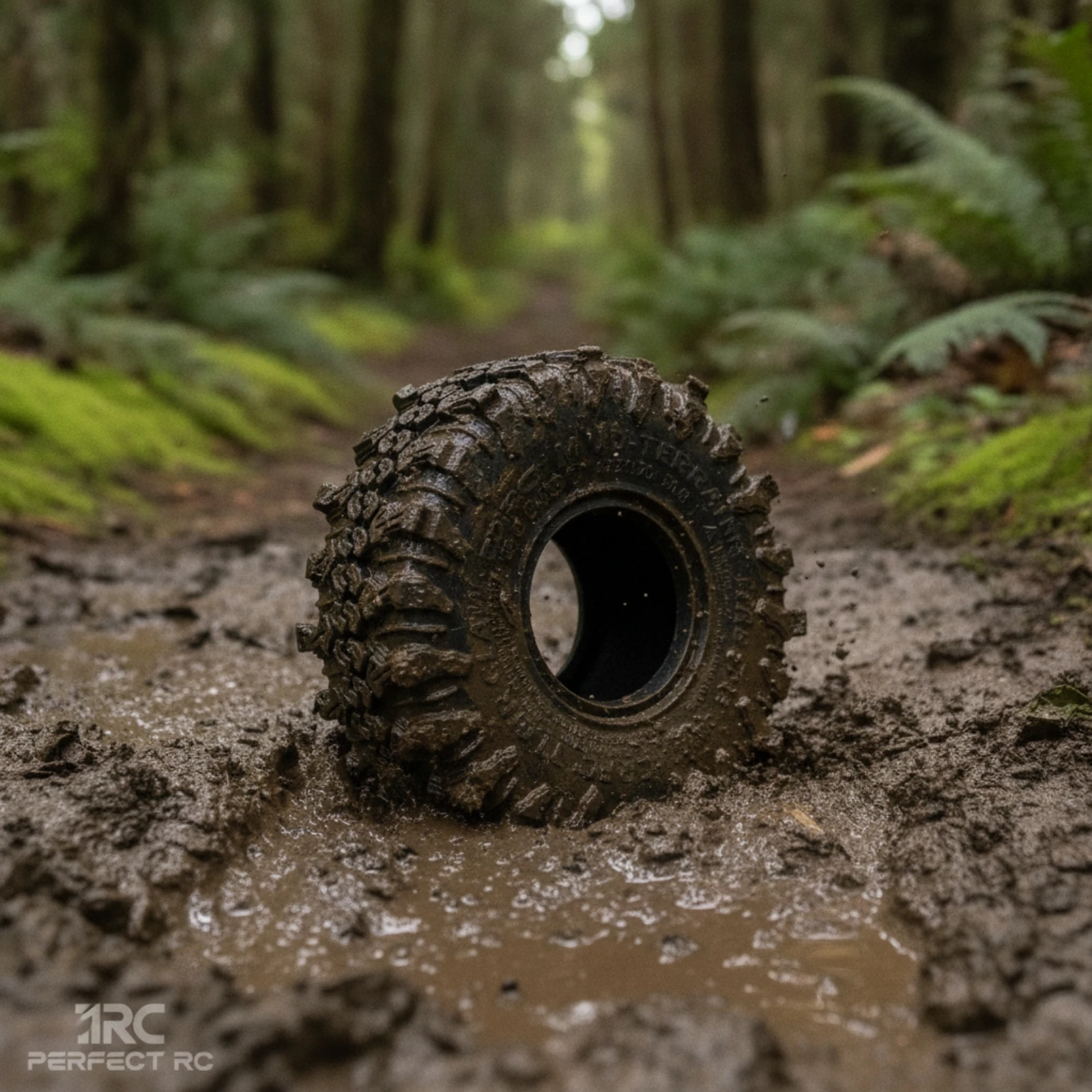 RC Crawler Tire with Sponge Insert Aggressive RC Model Vehicle Tire Sponge Foam High Traction Wheel Foam Insert Grip