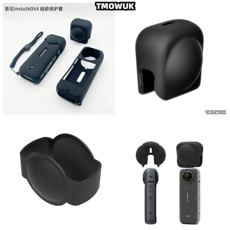 

For Insta360 X4 Tactical Silicone Cover With Impact Absorption | Breathable Mesh & Quick-Dry Fabric