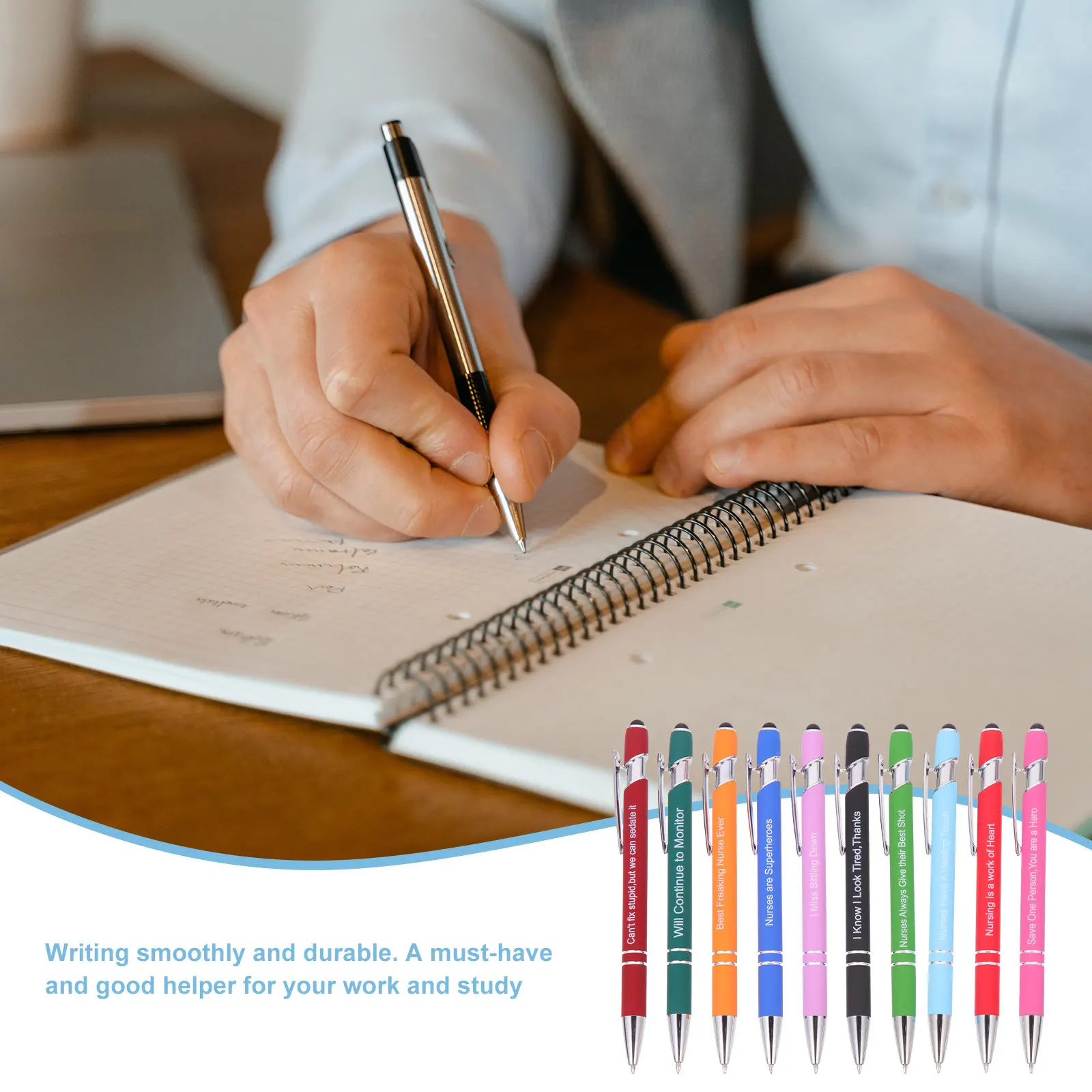 

10pcs Ballpoint Pen Set Household Multi-Function Fun Pens For Daily Use Portable Office Supply Adult Writing Tool Smooth