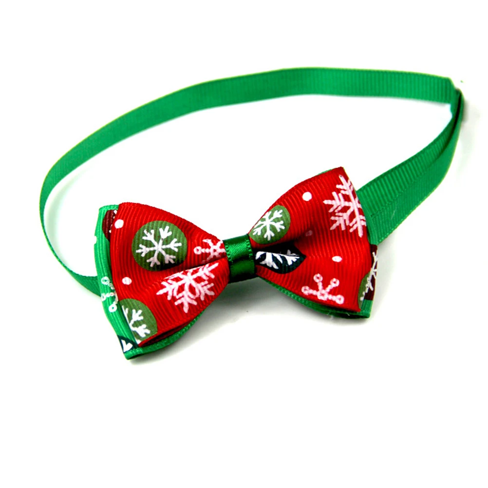 

8pcs Pet Bow Tie Collar Necklace Adjustable Durable Costume Accessories Christmas Dog Cat Harness Outfit Set for Small Medium