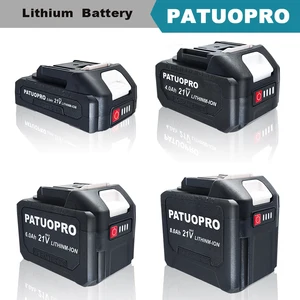 PATUOPRO 18-21V 2.0 4.0 6.0 8.0 Ah Baterai Lithium Isi Ulang untuk Makita 18V Kunci Bor Listrik Tanpa Sikat Obeng Gergaji 10 penjualan terbaik bl1813g - №