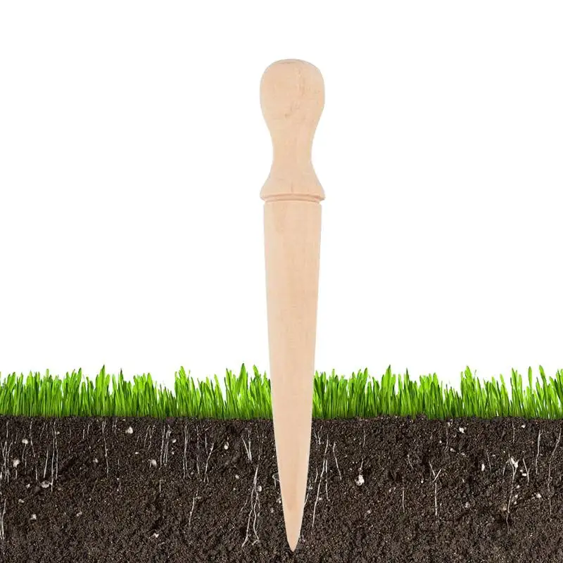 

Wooden Hand Dibber Wooden Sow Dibbers Digging Kit Ergonomic Scientific Gardening Excavation Assistant Yard Sowing Dibbler For