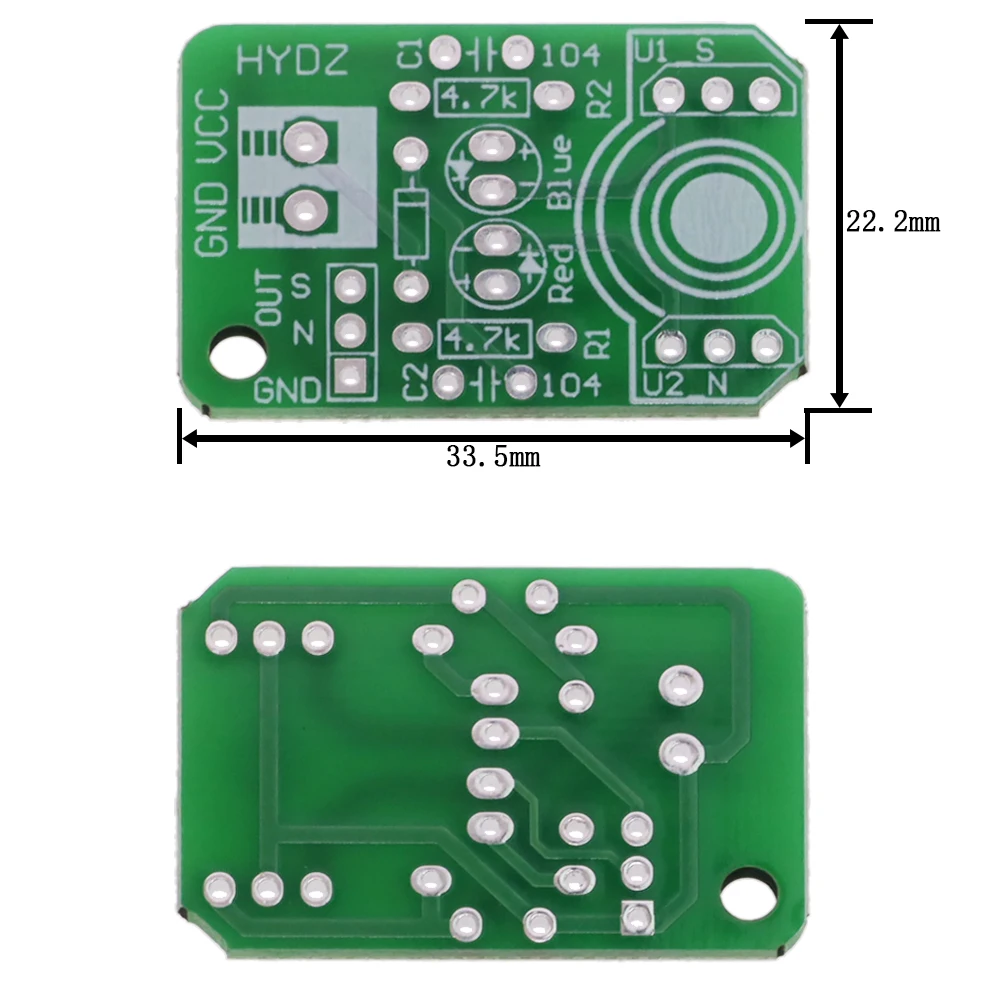 Hall Magnetic Induction Sensor Detection Pole Resolver North And South Detection Module DIY learning Kit For Arduino