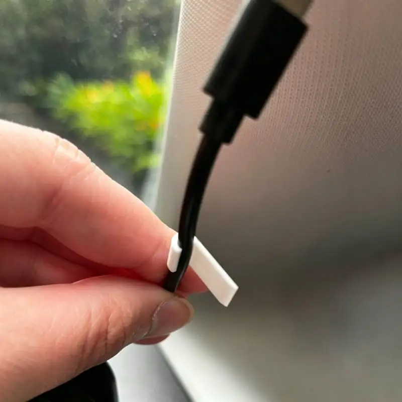 Anti‑Loose Auto Interior Wire Organizer for Car Dashboard Cable Clip Cable Holder 3.4mm Diameter Type‑C Charging Cord