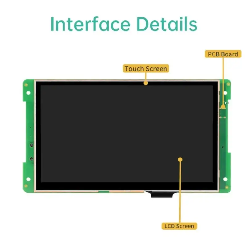 IXHUB IPS 7 "1024*600 barra larga médica Ultra ancha módulo LCD pantalla Andriod HMI pantalla inteligente Linux Panel táctil PK dwin