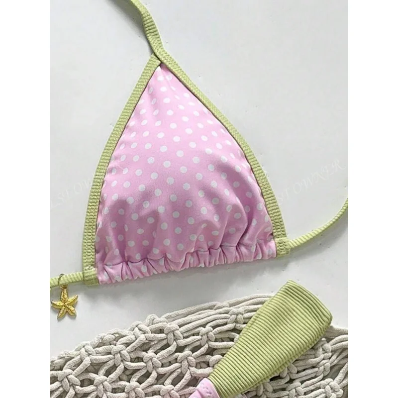 Bikinis 2025, traje de baño Sexy para mujer, traje de baño de retazos, conjunto de Bikini estilo Push Up, Bikini estampado, traje de baño, ropa de playa para mujer