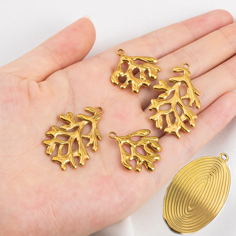 1 قطعة الفولاذ المقاوم للصدأ المرجان فرع المعلقات فرع شجرة كبيرة ل عقد دي اي واي القرط المفاتيح مستلزمات صناعة المجوهرات #4