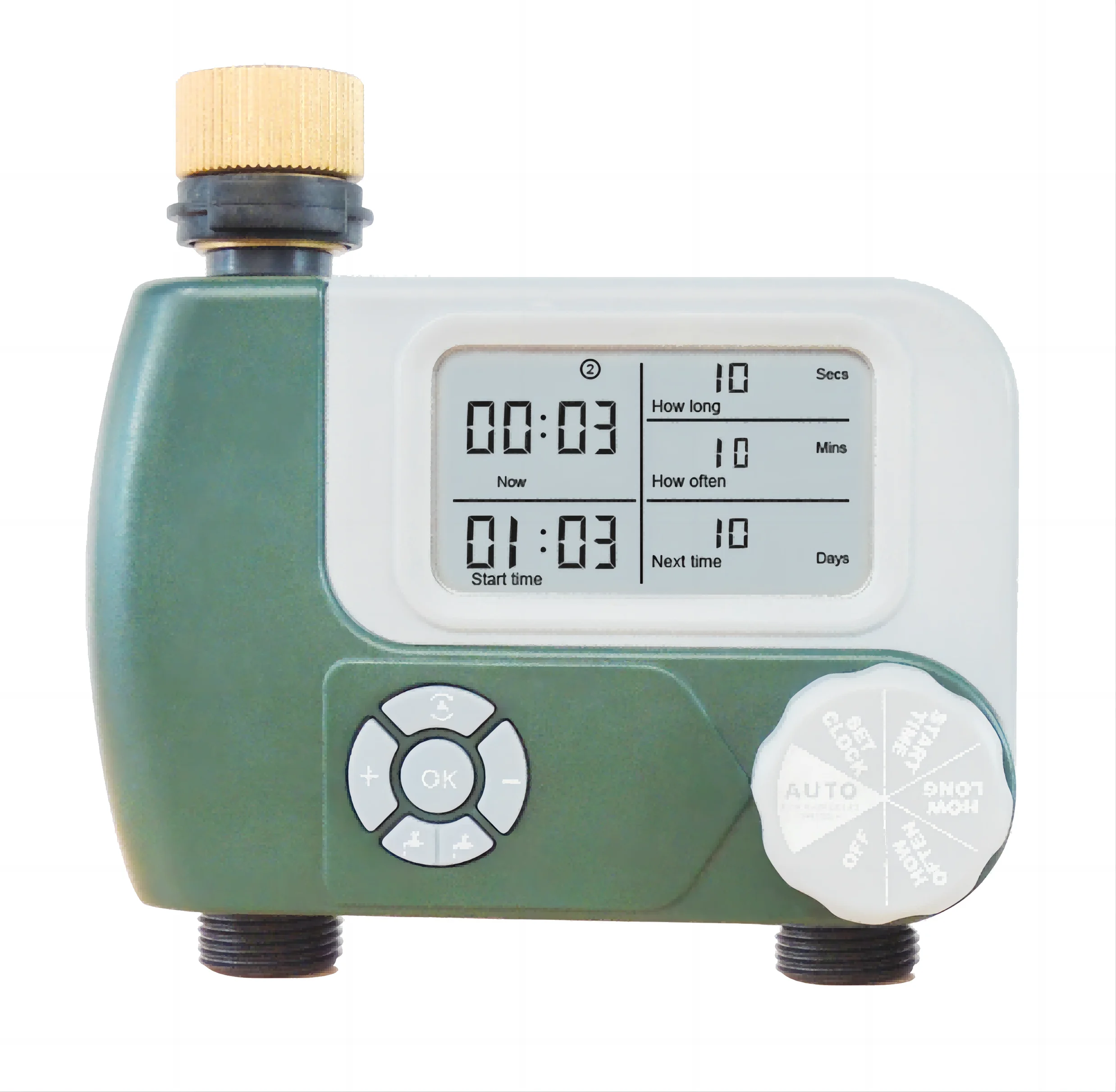 Double Metal Connector Water Outlet Irrigation Timer For Small Garden Automatic Control Watering Timer Kit Watering Timer