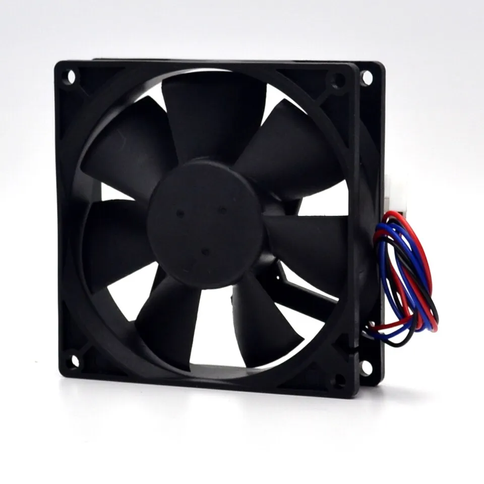 1Pcs  AFB0912HH DC 12V 0.40A 92X92X25mm 92mm 3-wire 3-pin Connector Cooling Fan For Delta