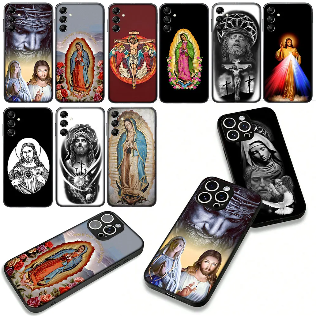 

Чехол Virgen de Guadalupe Иисус Христос для Motorola Moto Edge 50 30 Fusion 40 neo Ultra Pro G55 G64 G75 G84 G85 G54 G24 G05 G35